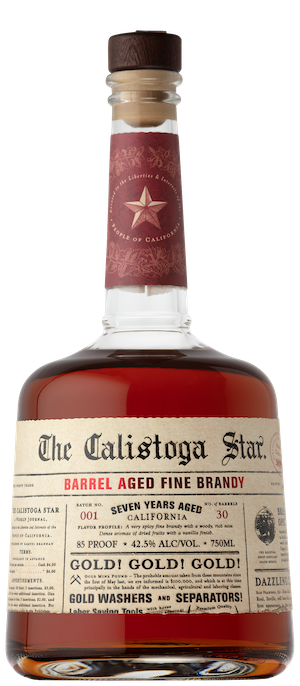 The Calistoga Star Barrel Aged Fine Brandy 7 year 750 ML