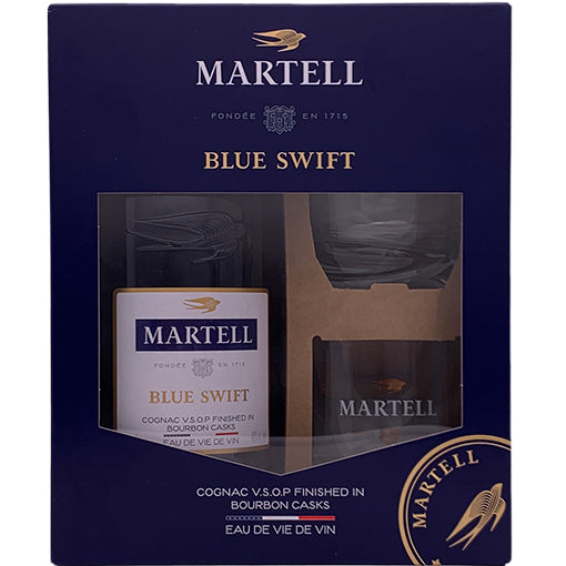 Martell Blue Swift VSOP Gift Box / with cups 750 ml