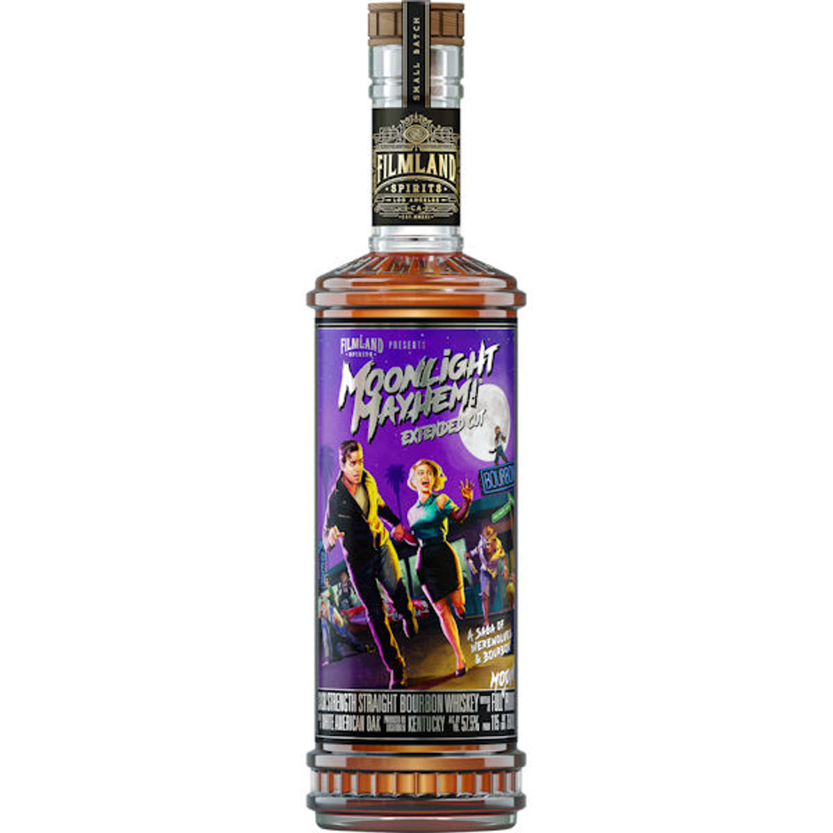 Filmland Spirits Moonlight Mayhem Extended Cut Cask Strength Straight Bourbon Small Batch 750 ml