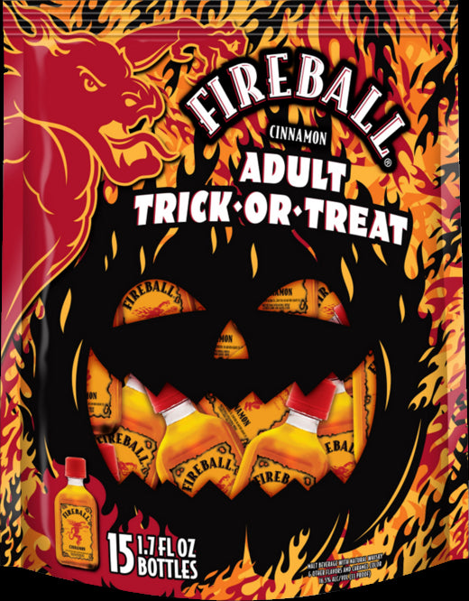 Fireball Cinnamon Adult trick or treat gift set bag 50ml