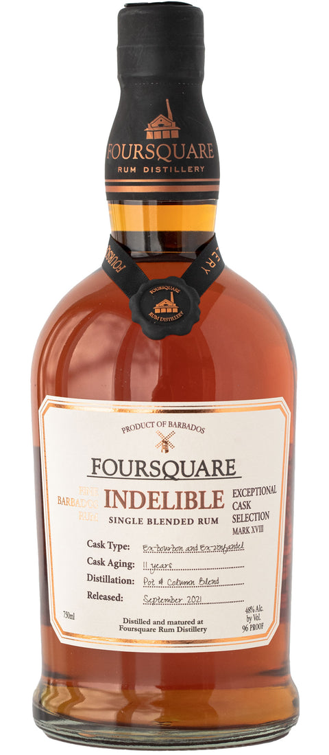 Foursquare Indelible Foursquare Indelible Fine Barbados Exceptional Cask Selection Mark XVIII 11 year 750 ml
