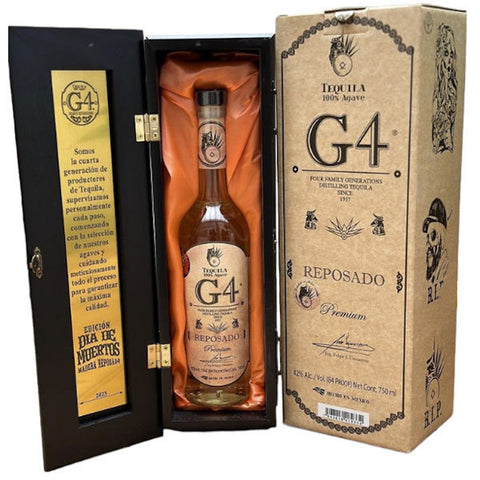 G4 Reposado De Madera Tequila Dia De Muertos 750 ml