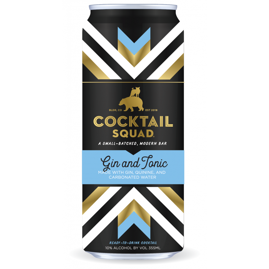 Cocktail Squad Cocktail Squad Gin and Tonic (4 pack) 355 ml