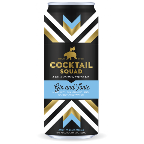 Cocktail Squad Cocktail Squad Gin and Tonic (4 pack) 355 ml