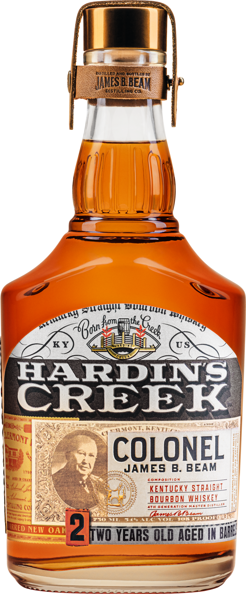 Hardin's Creek Harding Creek Colonel James B. Beam Kentucky Straight Bourbon Whiskey 750ml