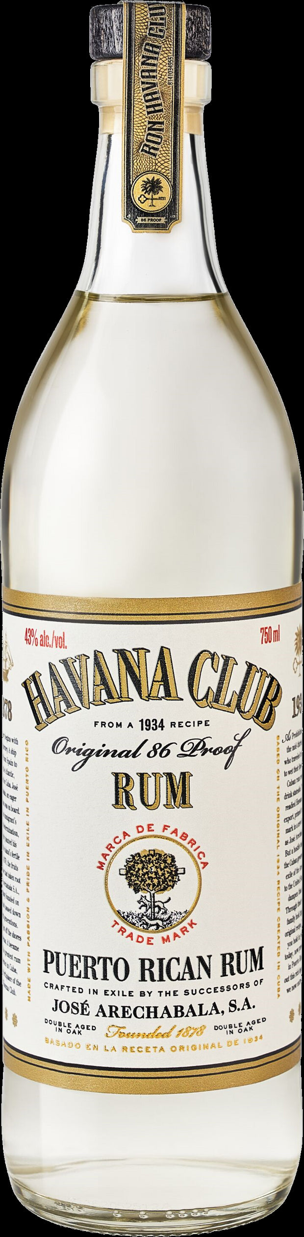 Havana Club Original Puerto Rican Rum 750 ml