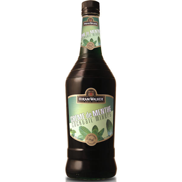 Hiram Walker Creme de Menthe Green Liqueur 1L bottle