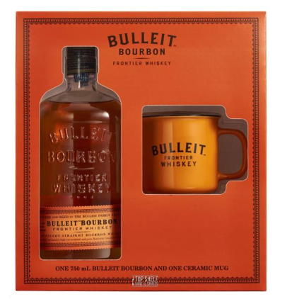 Bulleit Bourbon Bulleit Bourbon Frontier Kentucky Straight with Two Ceramic Mugs 750 ml