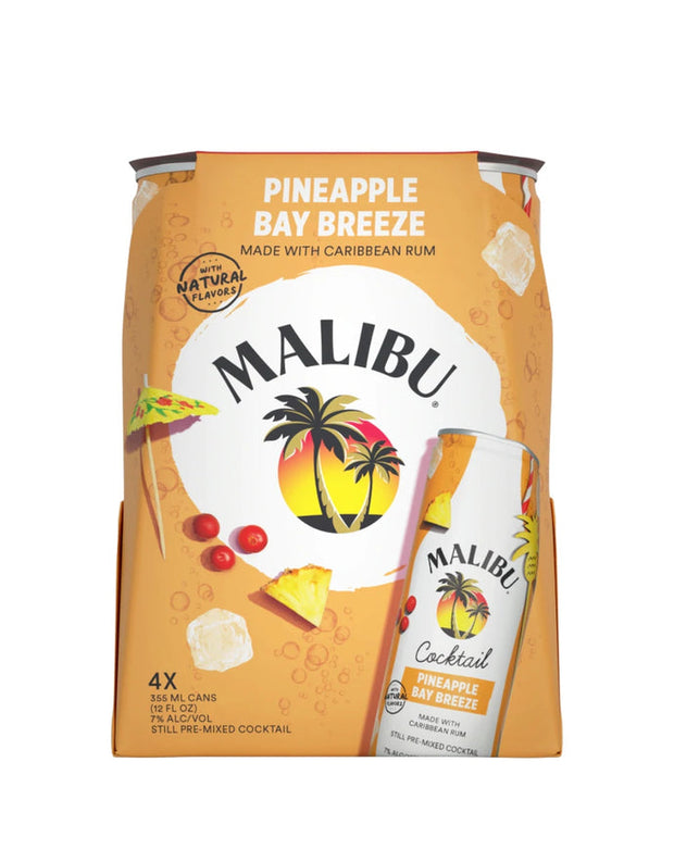 Malibu Pineapple Bay Breeze (4 pack) 355ml