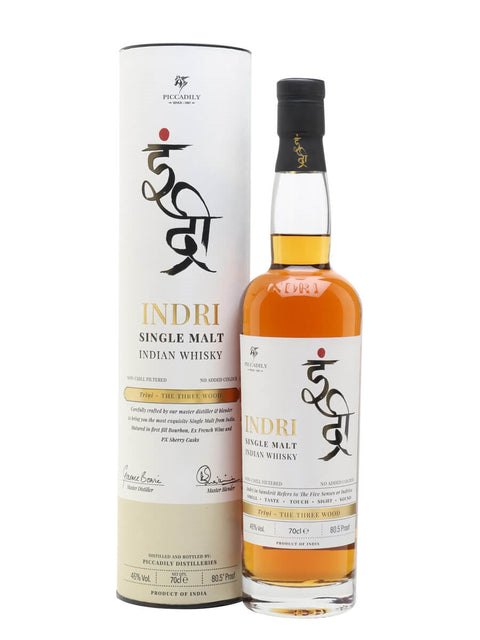 Indri Trini Three Wood Indian Single Malt 750ml