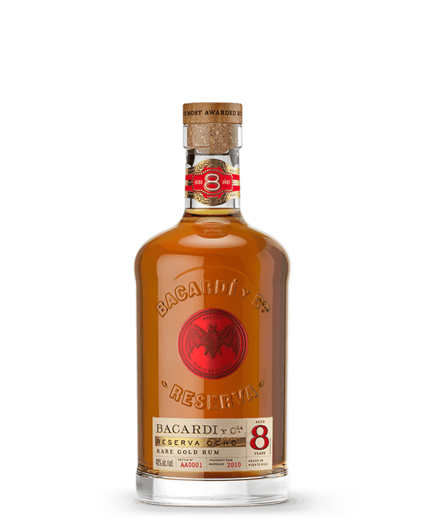 Bacardi YCLA Reserva Ocho Rare Gold Rum 8 year 750 ml