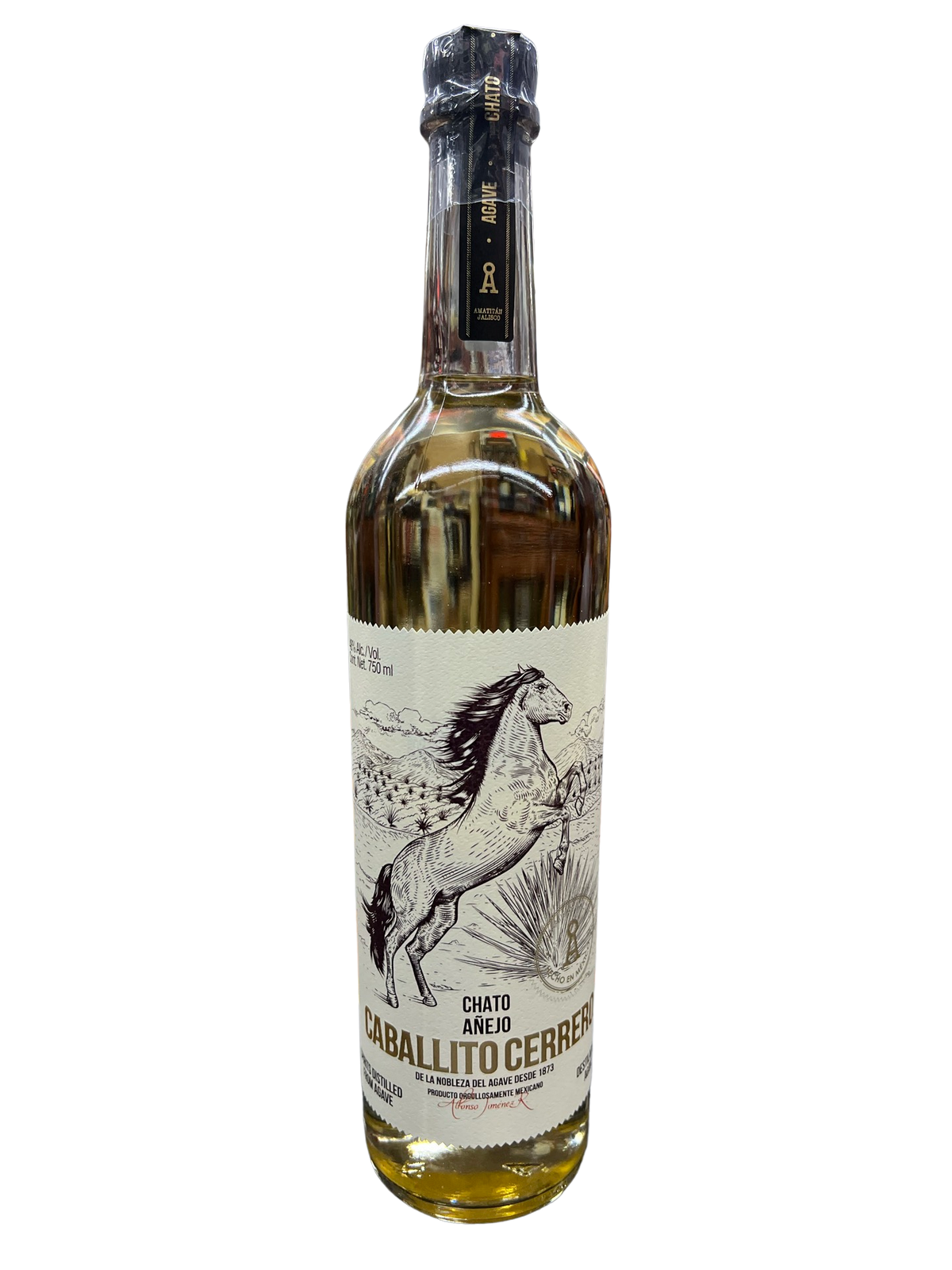 Caballito Cerrero Chato Anejo 750 ML