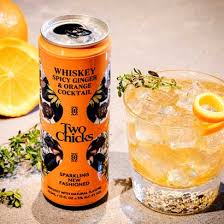 TWO CHICKS Two Chicks Whiskey Spicy Ginger & Orange Cocktail 4 PK/ 12 OZ