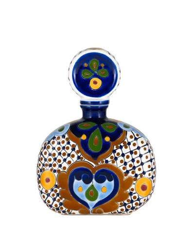 Azulejos Talavera Añejo Bottle #2 (Brown) 750 ml