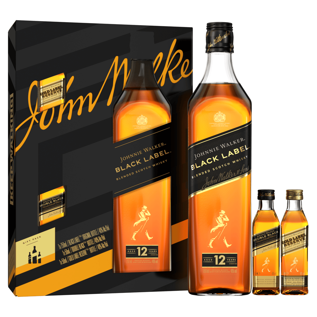 Johnnie Walker Black Label Set 2 mini