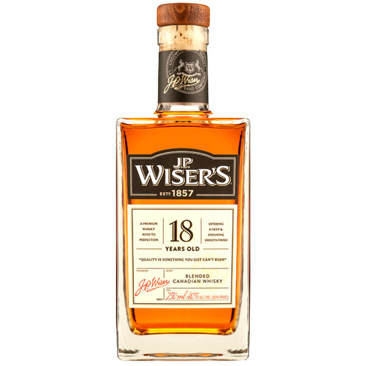 Jp Wisers 18 year 750 ml