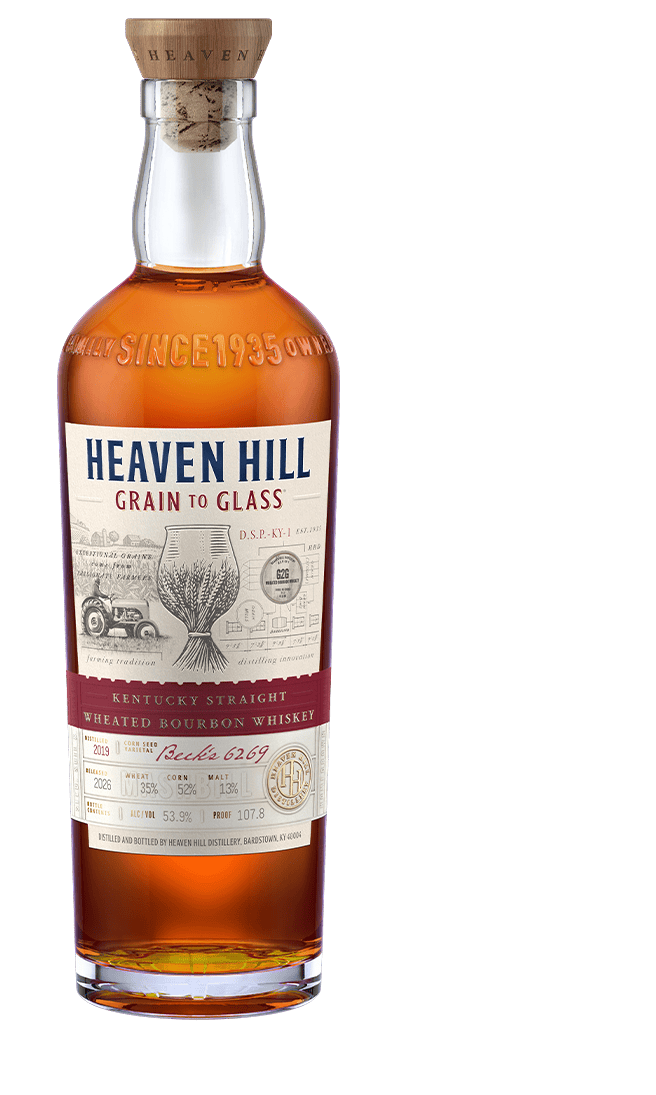 Heaven Hill Grain to Glass Kentucky Straight Wheated Bourbon Whiskey Beck's 6269 corn seed 750ml