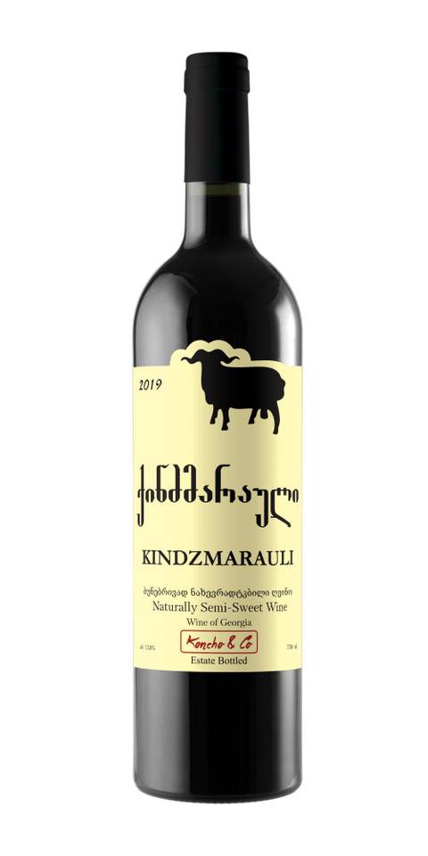 Qvevri Wine Georgia Koncho & Co Kindzmarauli 750ml bottle