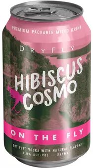 Dry Fly On The Fly Hibiscus Cosmo 355ml can