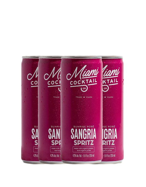 MIAMI COCKTAIL Sunrise Rose Sangria Spritz 4pk 250 ml