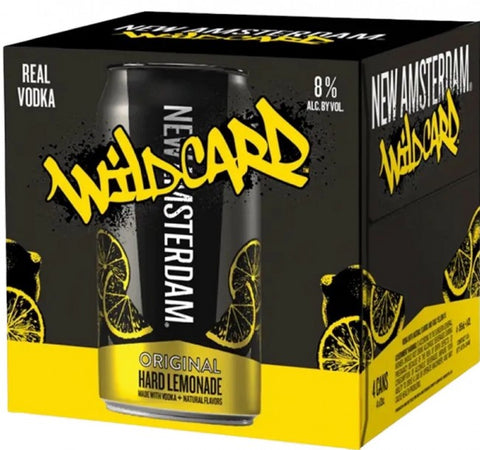 New Amsterdam Vodka Wildcard Original Lemonade (4pack) 355ml