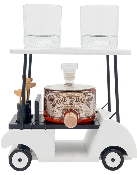 Oceano Azul Birdie Barrel 6 Year Bourbon Golf Cart set