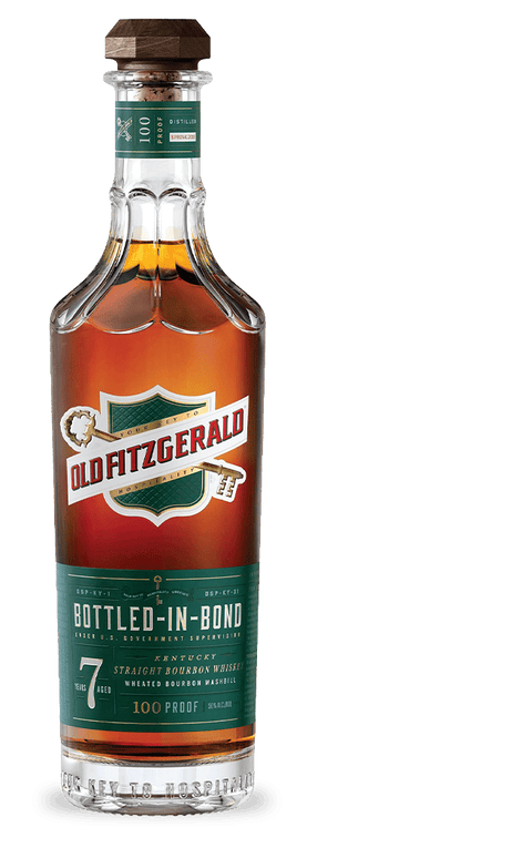 Old Fitzgerald 7 Year Bottled-in-Bond wheated bourbon decanter bottle