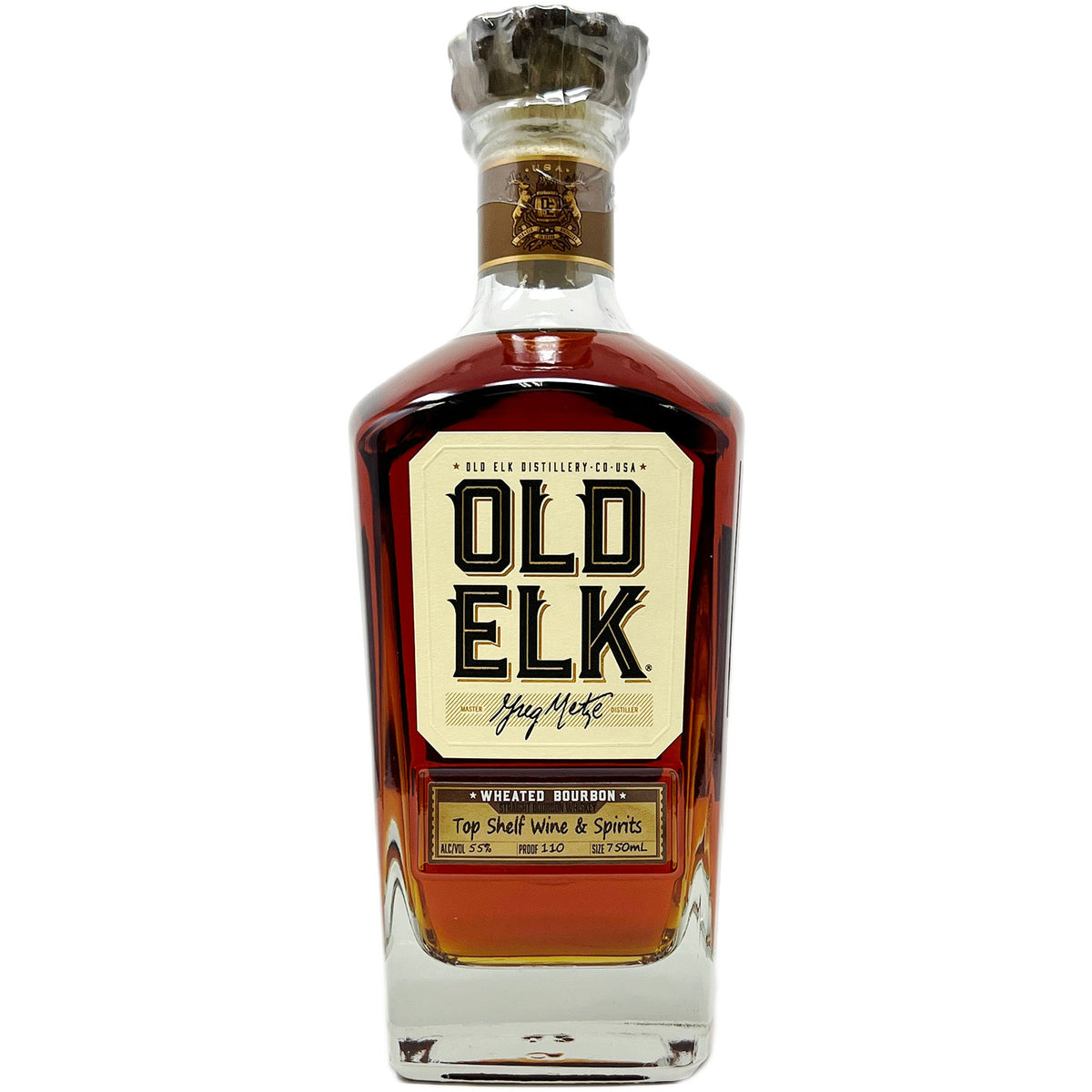 Top Shelf Old Elk Wheated Bourbon Private Selection 7 year 750ml