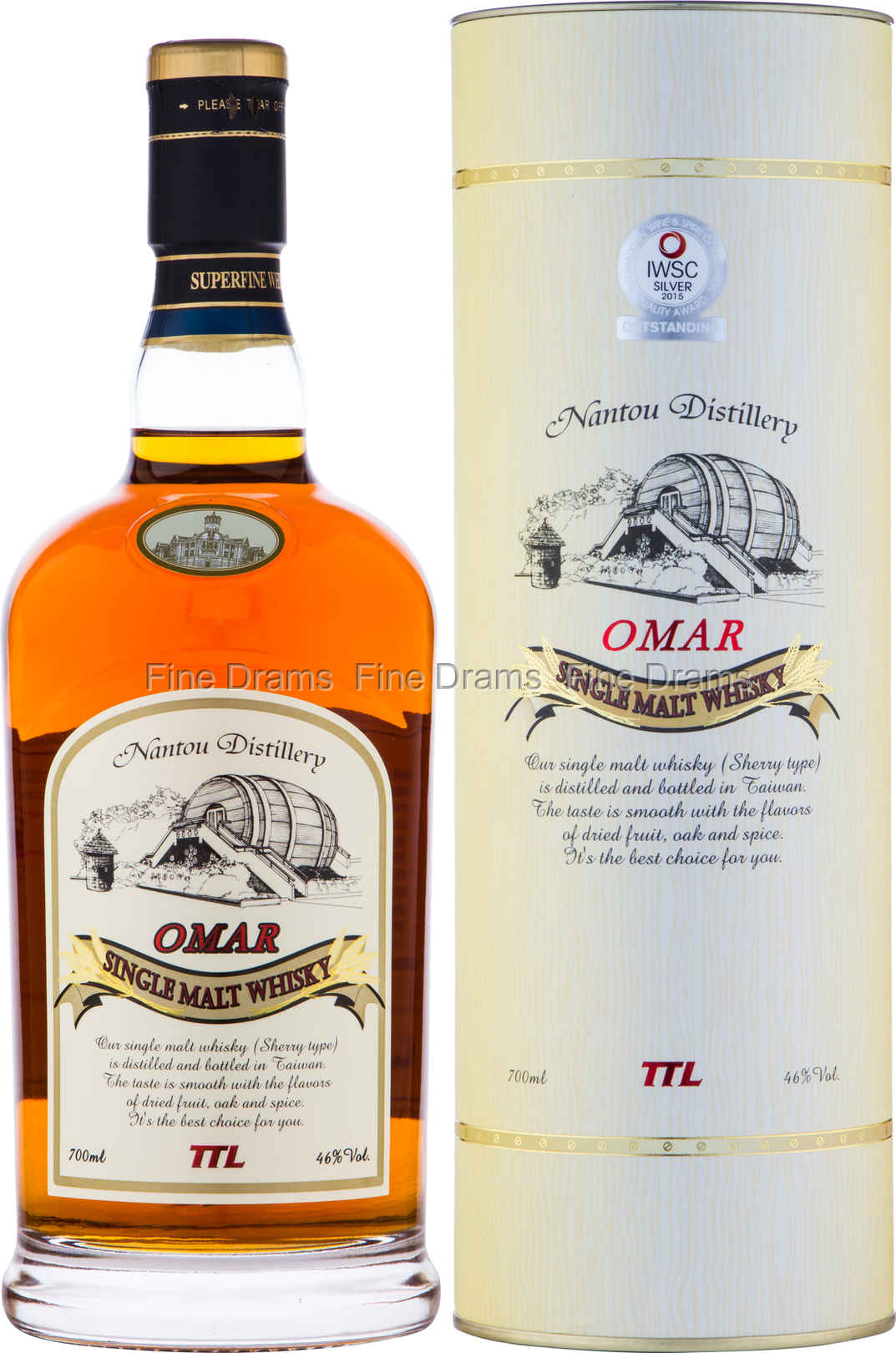 Nantou Distillery Omar Single Malt Whiskey SHERRY Type 700 ml