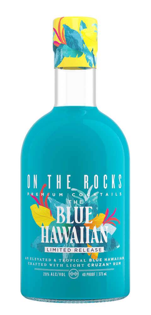 On The Rocks The Blue Hawaiian 375 ml