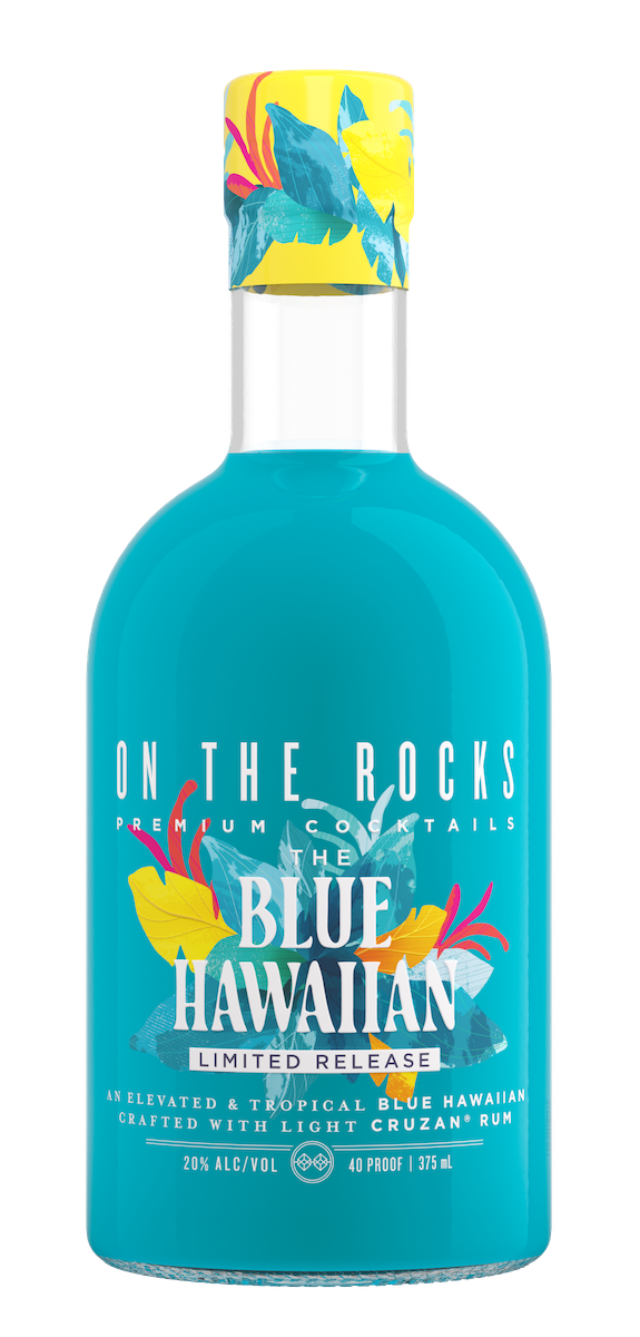 On The Rocks The Blue Hawaiian 375 ml