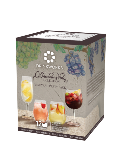 Drink Works Wandering Vine Collection Vine Yard Part Pack 4/12 200ml