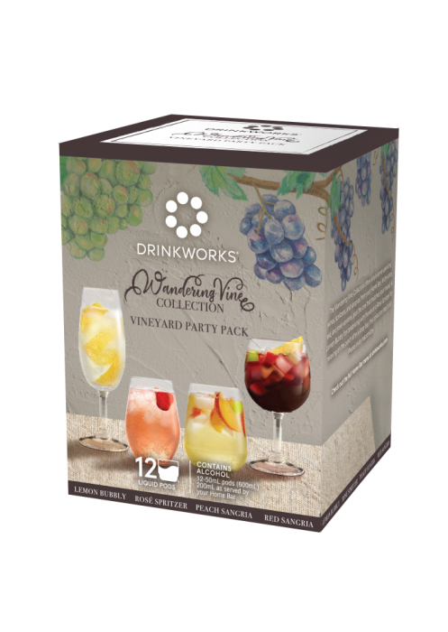 Drink Works Wandering Vine Collection Vine Yard Part Pack 4/12 200ml