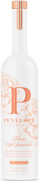 Penelope Peach Old Fashioned Cocktails Ready to Pour 750 ML