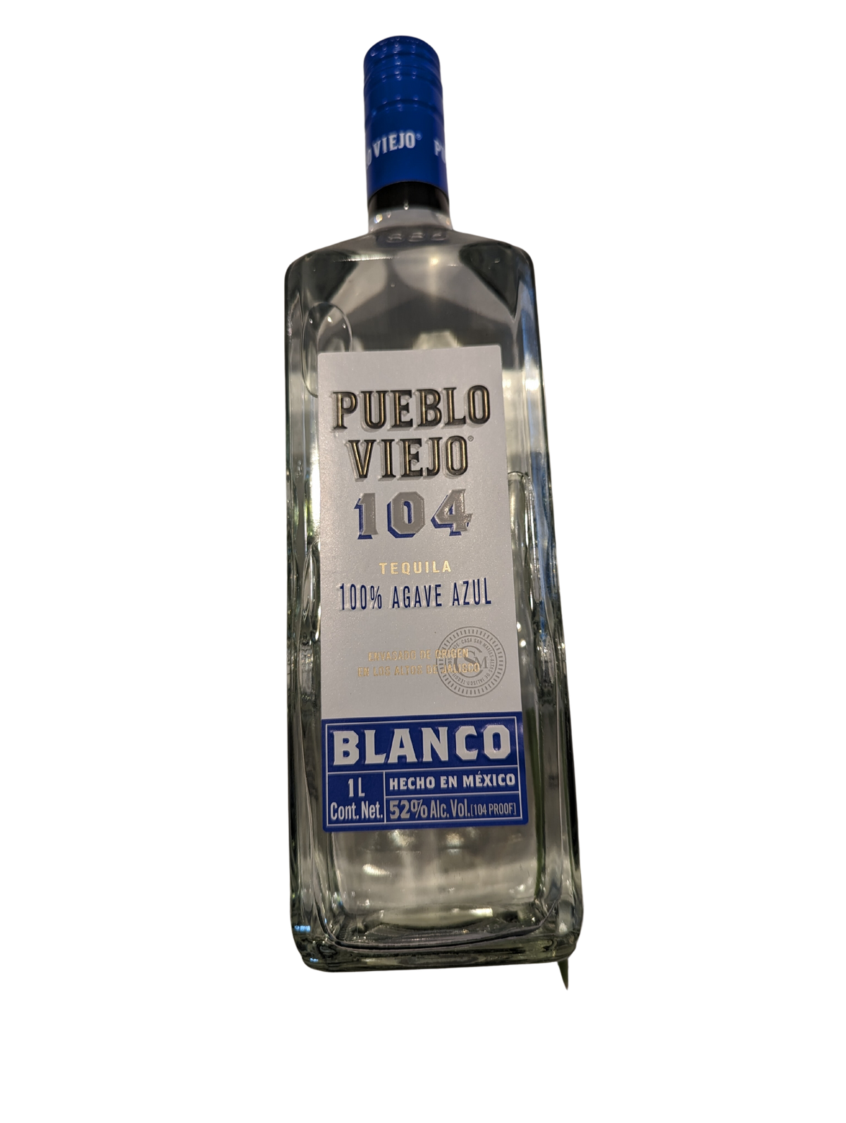 Pueblo Viejo 104 Tequila Blanco 1 Liter