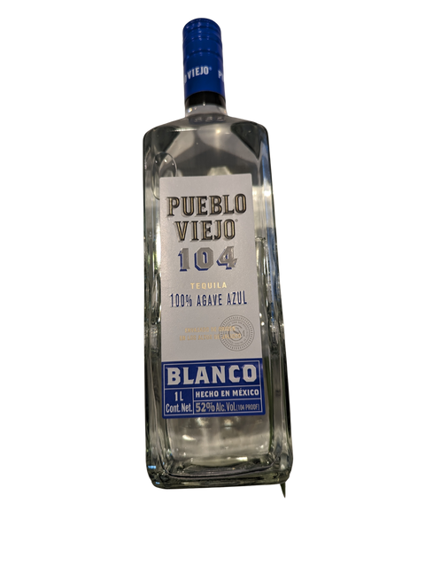 Pueblo Viejo 104 Tequila Blanco 1 Liter