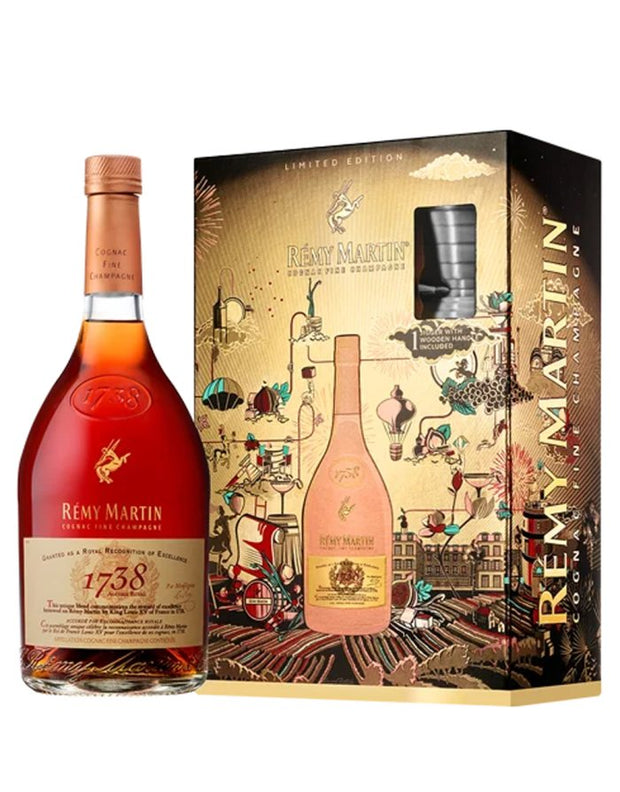 Remy Martin Limited Edition 1738 Accord Royal Cognac w/Jigger Vap 700ml