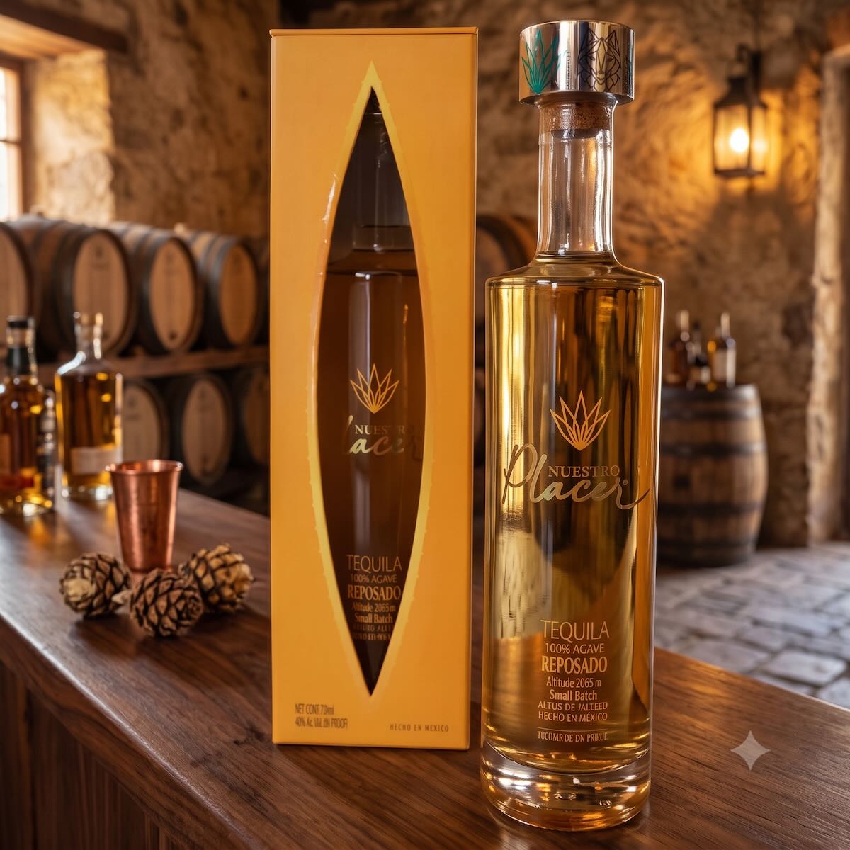 Nuestro Placer Tequila Reposado Small Batch 750ml bottle