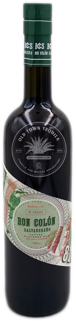 Ron Colon Salvadoreno coffee 81 Proof  Green label 750 ml
