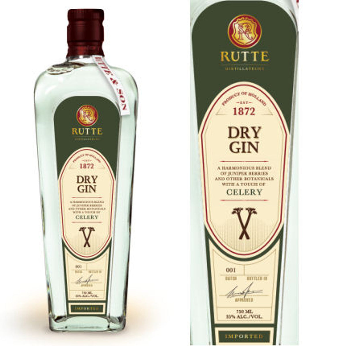 Rutte Celery Dry Gin 750ml