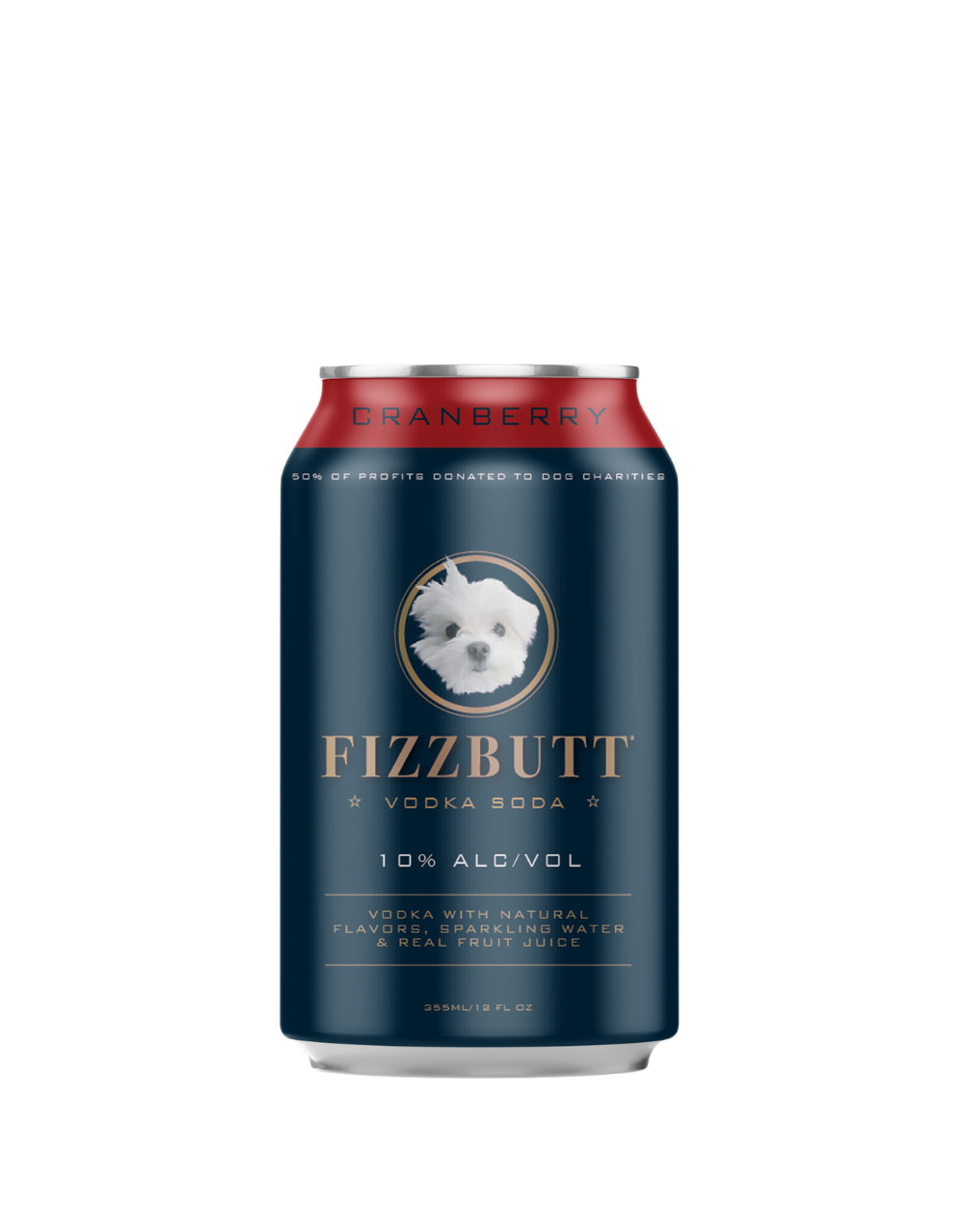 FizzButt Cranberry Vodka Soda (4 pack) 335ml