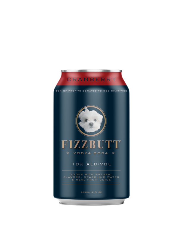 FizzButt Cranberry Vodka Soda (4 pack) 335ml