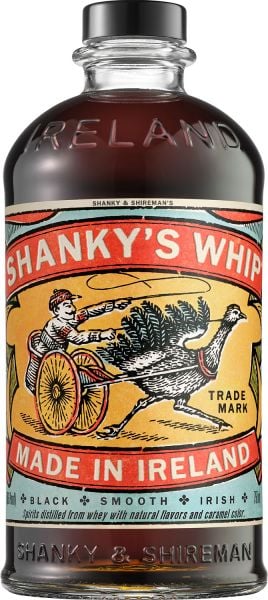 Shanky' s Whip The Black Original with 4 Little Glasses 750 ML
