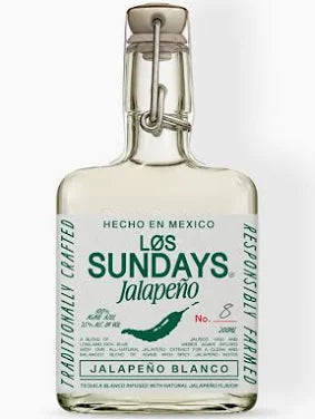 Los Sundays Jalapeño Blanco Tequila 200ml