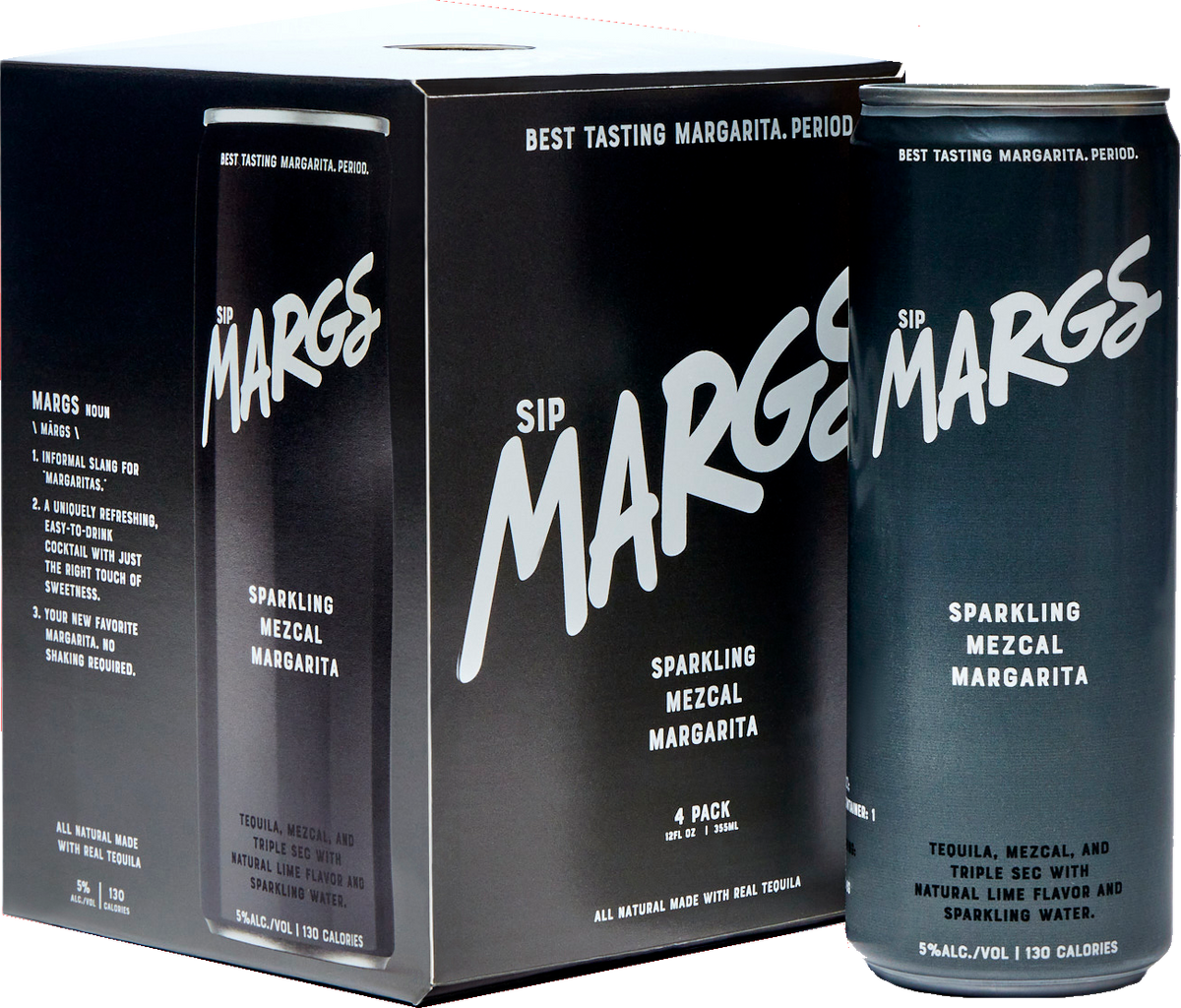 sipMARGS Sparkling Mezcal Margarita 4-Pack 355 ML