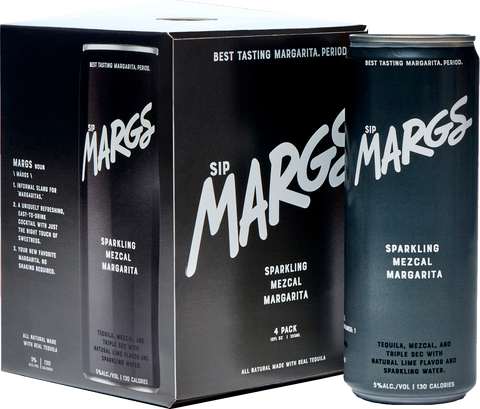 sipMARGS Sparkling Mezcal Margarita 4-Pack 355 ML