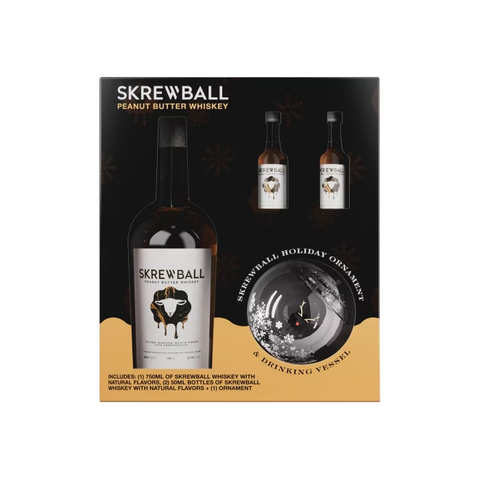 Skrewball Peanut Butter Whisky The Holiday Gift Set 750 ML