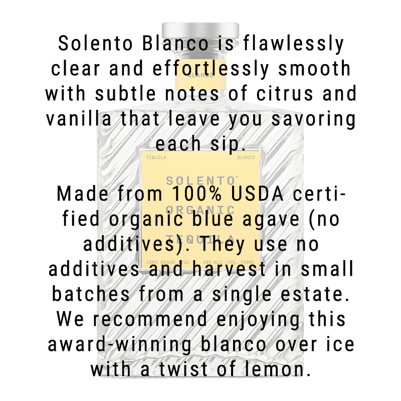 Solento Organic Blanco Tequila 375ml bottle