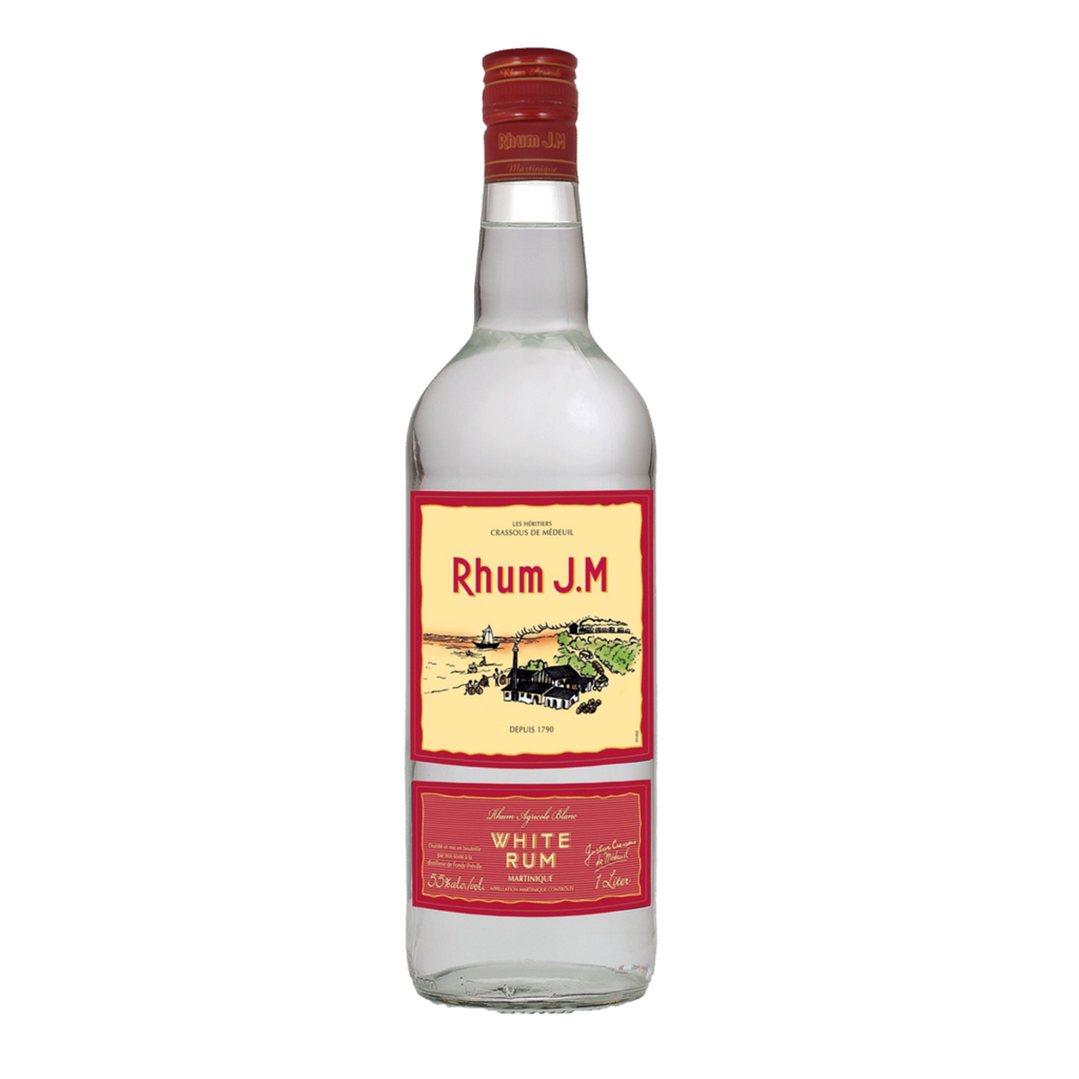 Rhum JM Agricole Blanc 110 Proof 1 L