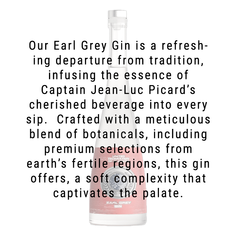 Star Trek Spirits United Federation of Planets Earl Grey Gin 750ml bottle